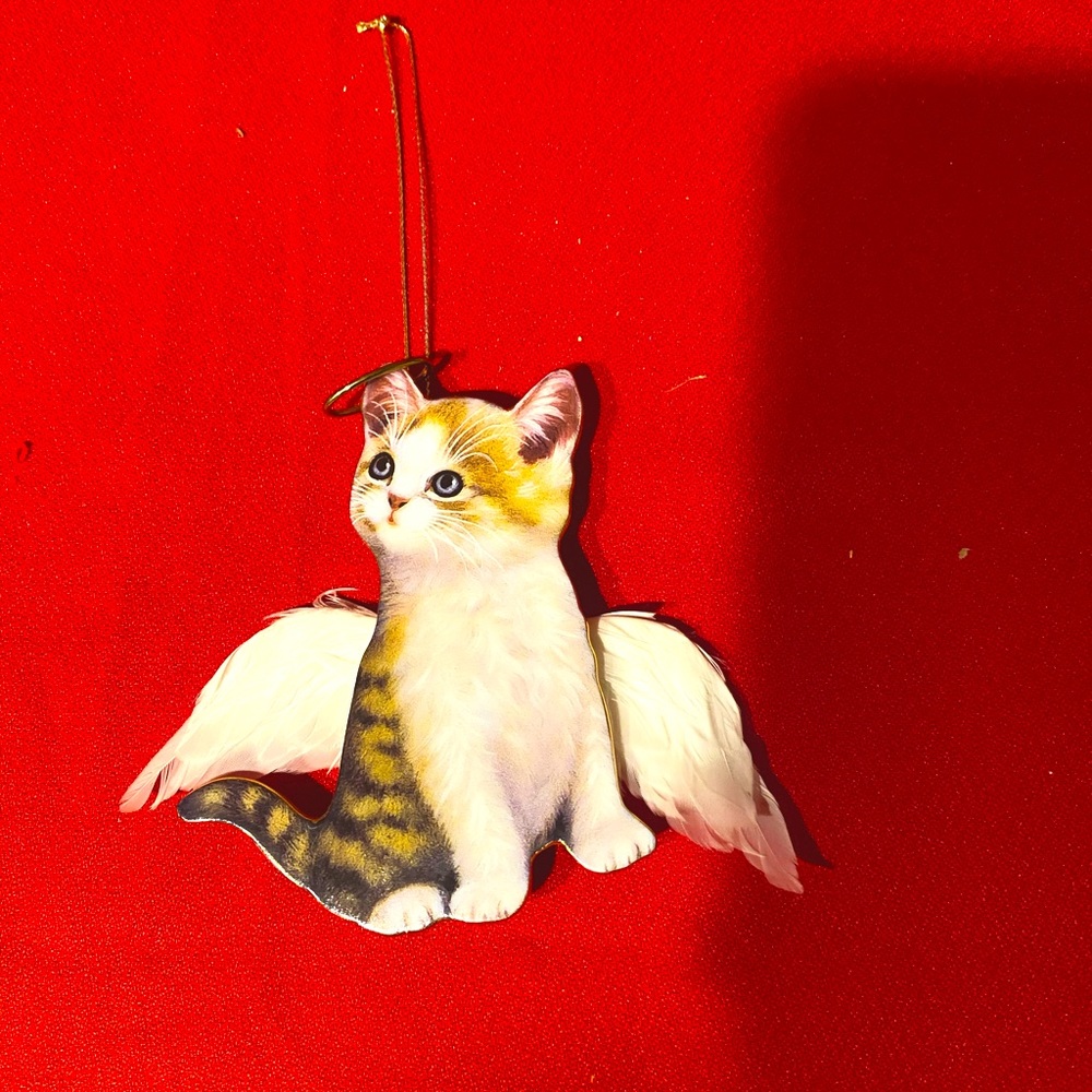 Bradford Exchange Sassy Angel Cat Ornament by Jurgen Scholz